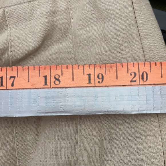 NWT Nygard Tan + Red & Orange Embroidered Design Midi Skirt Size 16 - Picture 8 of 12